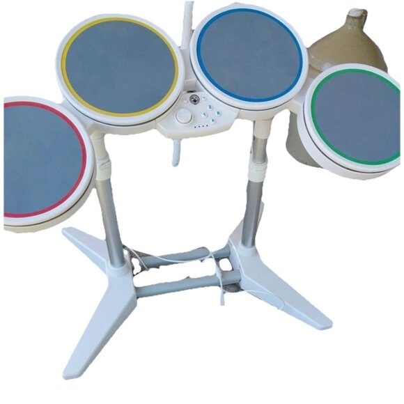 Nintendo Wii Harmonix Wired USB Rockband Drum Set, Stand, w/ Microphone No Pedal - Picture 7 of 11